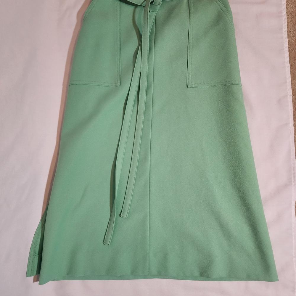 Jantzen Mint A-Line Skirt with Tie Detail
